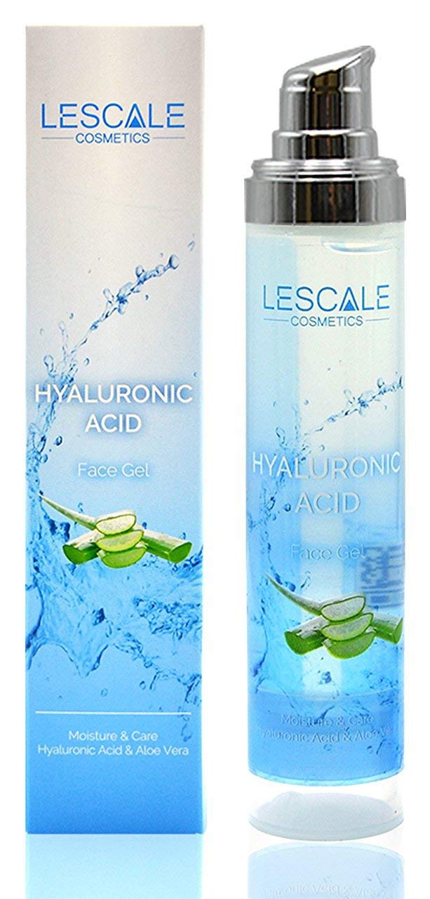 LESCALE Hyaluron-Säure Gel mit Aloe Vera 50 ml Inhaltsstoffe -  Hautschutzengel